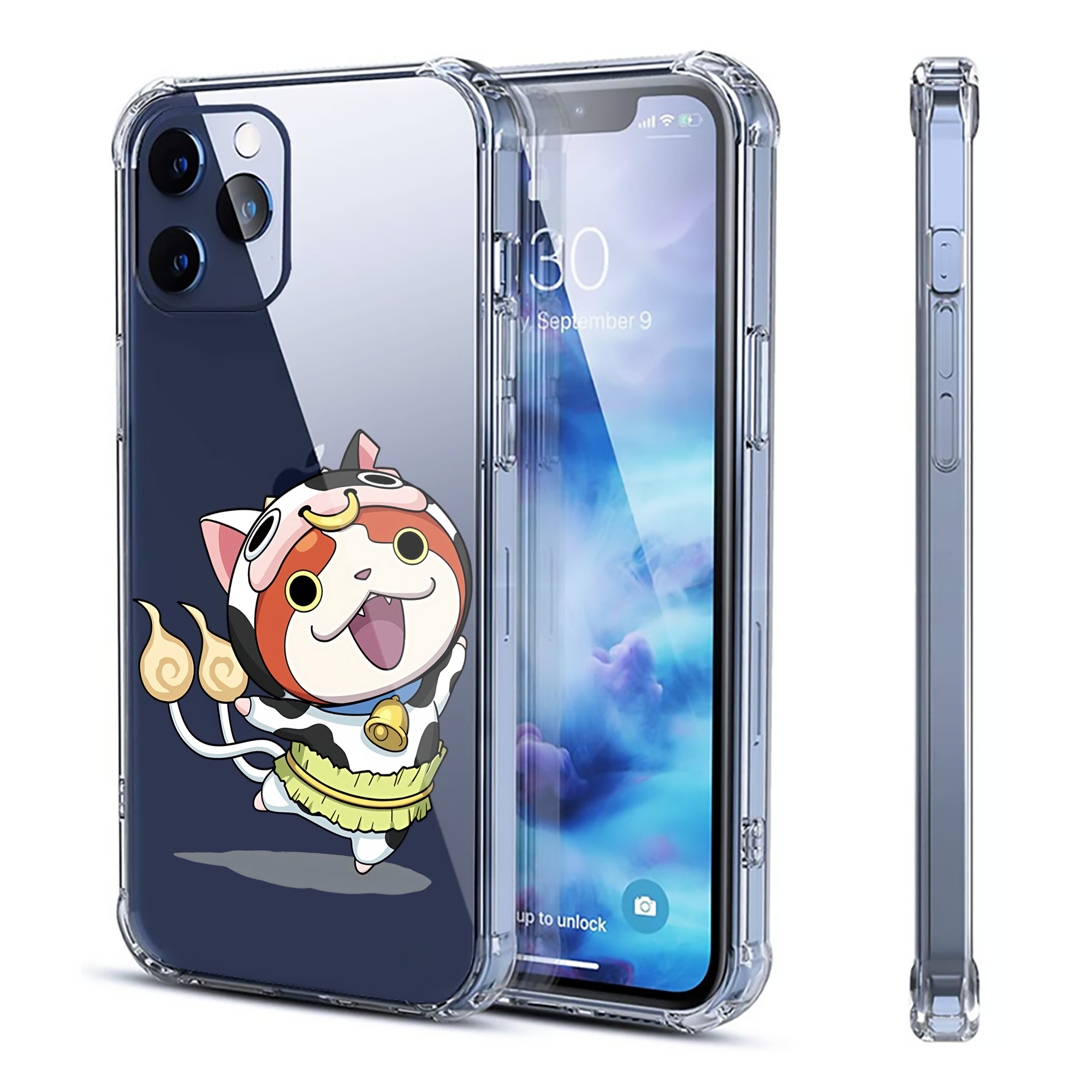 （画像用） 妖怪ウォッチ Yo-kai Watch 【iPhone 12シリーズ対応】透明スマホケース（クリアソフトケース）